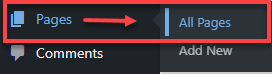WordPress All Pages Link